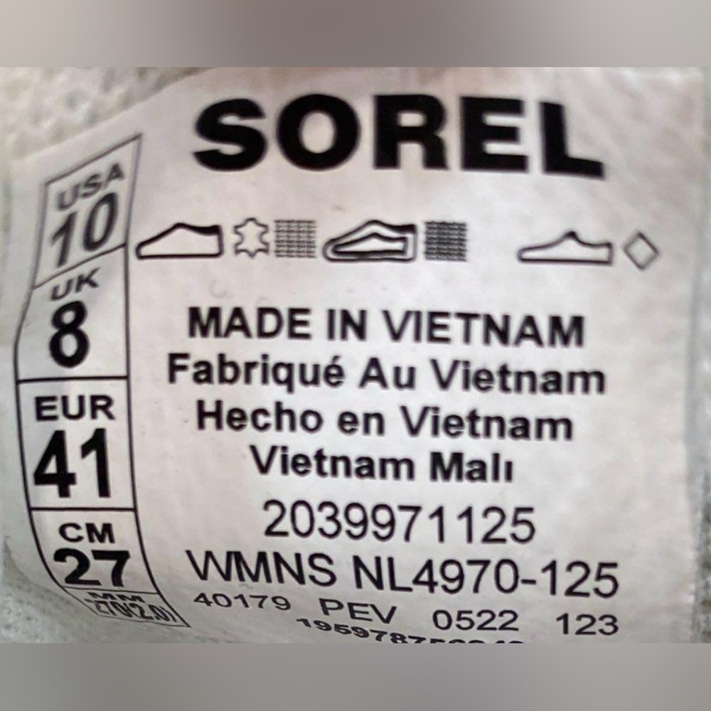 Sorel Out N About Waterproof Low Top Sneakers Size 10 NWT MSRP $110 - Picture 8 of 10